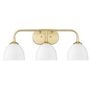 Taylor White/Gold 3 Light Vanity